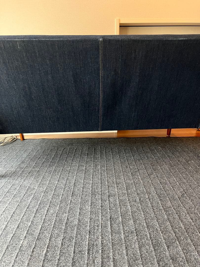 美品　カリモク60 Kチェア 2シーター リミテッド　カイハラデニムソファ