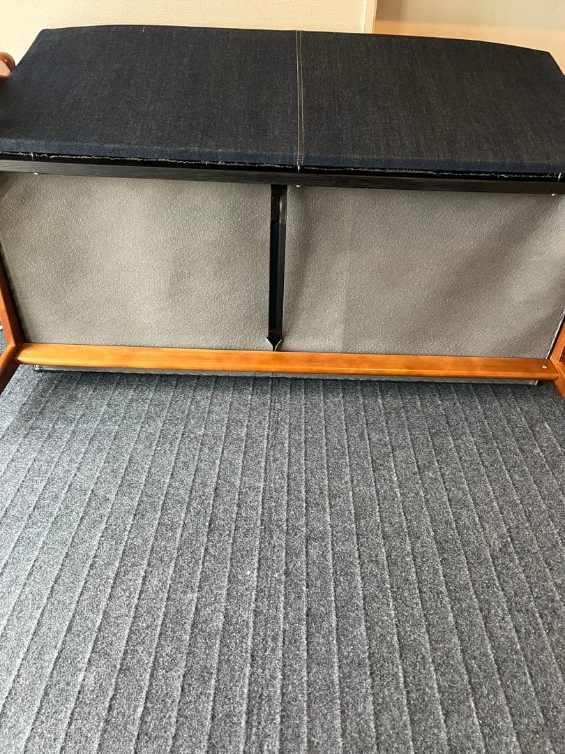 美品　カリモク60 Kチェア 2シーター リミテッド　カイハラデニムソファ