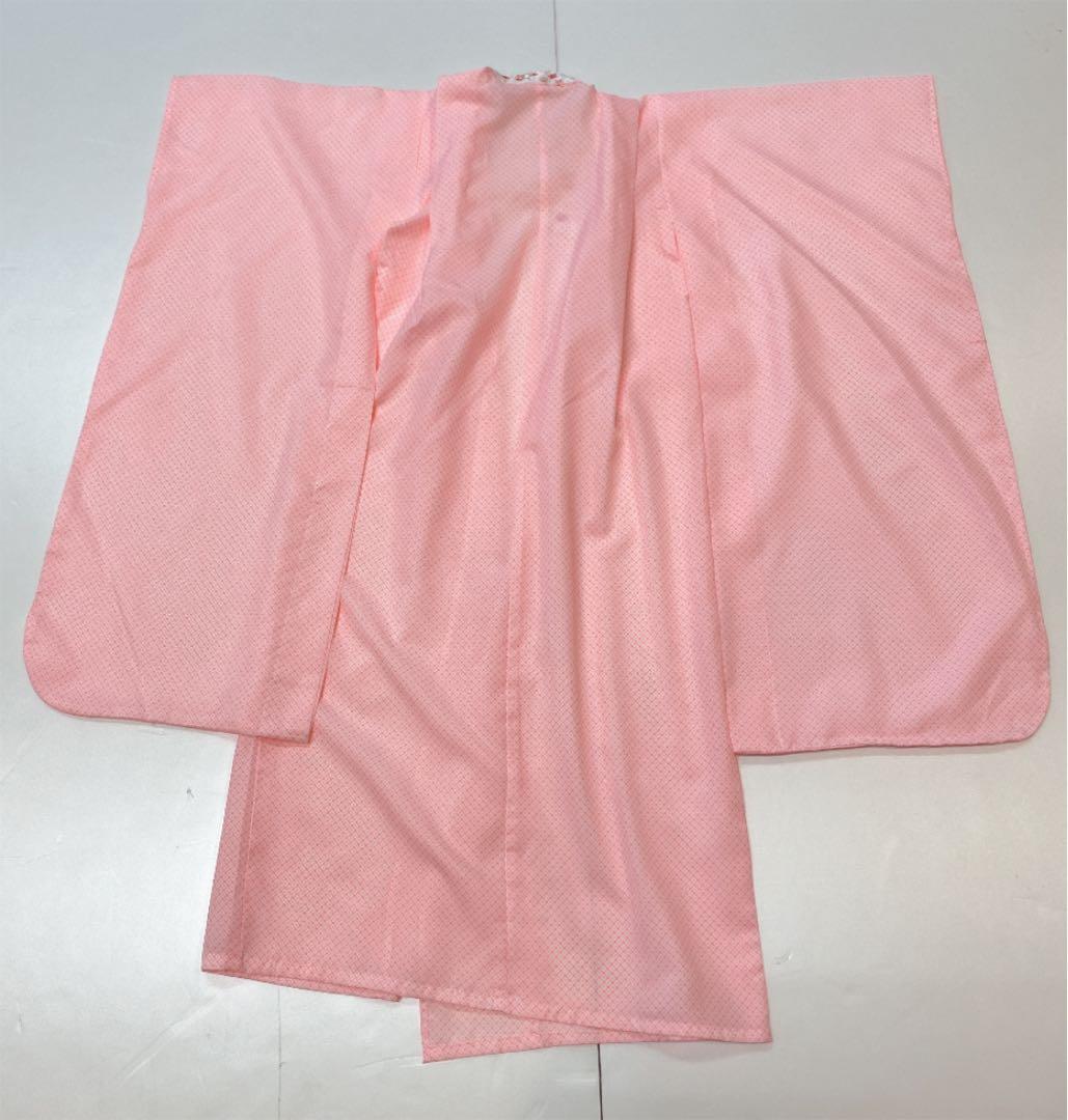 七五三 着物　7歳女の子　正絹　紅型