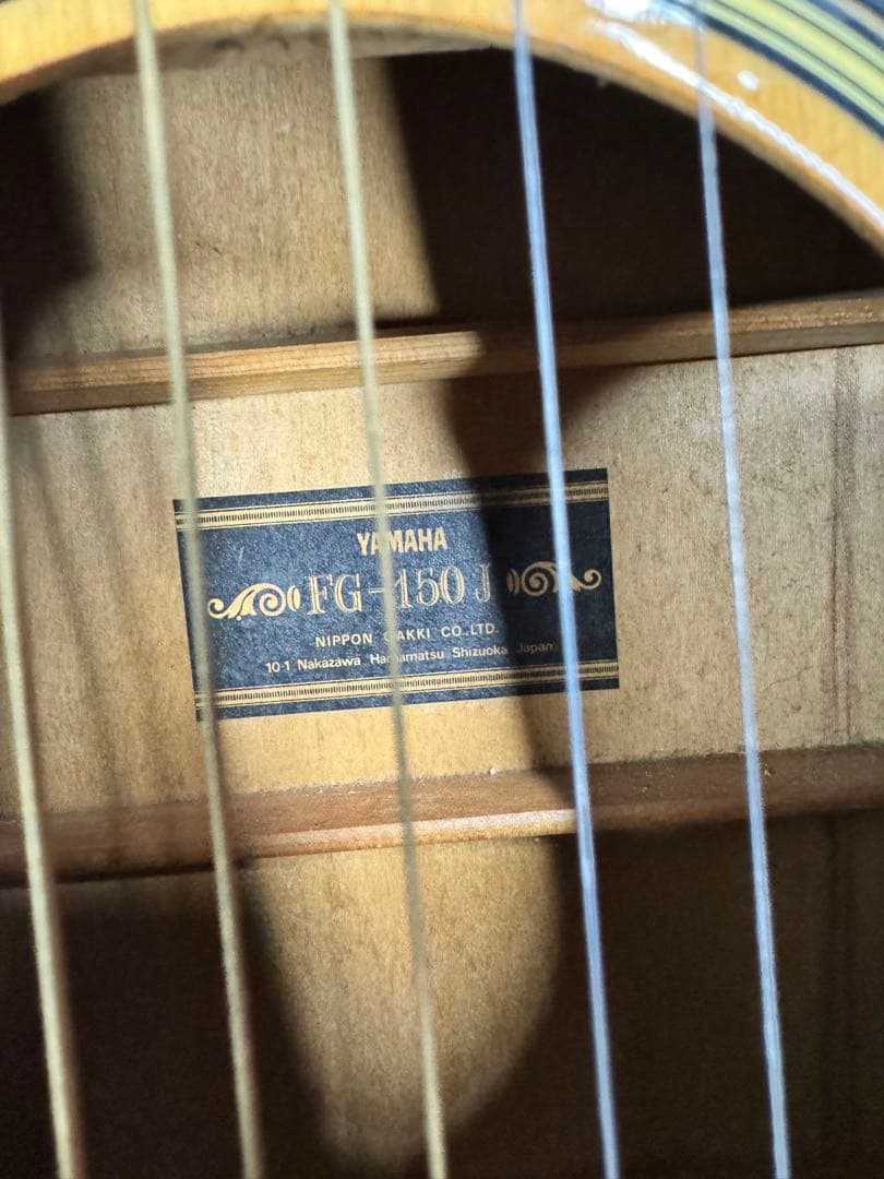 YAMAHA ヤマハFG-150J 黒ラベル アコースティックギター ケース付