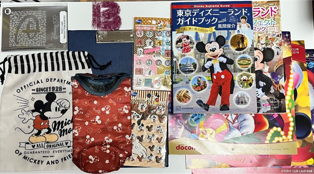 ☆ディズニー系グッズ３３点セット★　Ａ）新品／新古／未開封／未使用　Ｂ）中古