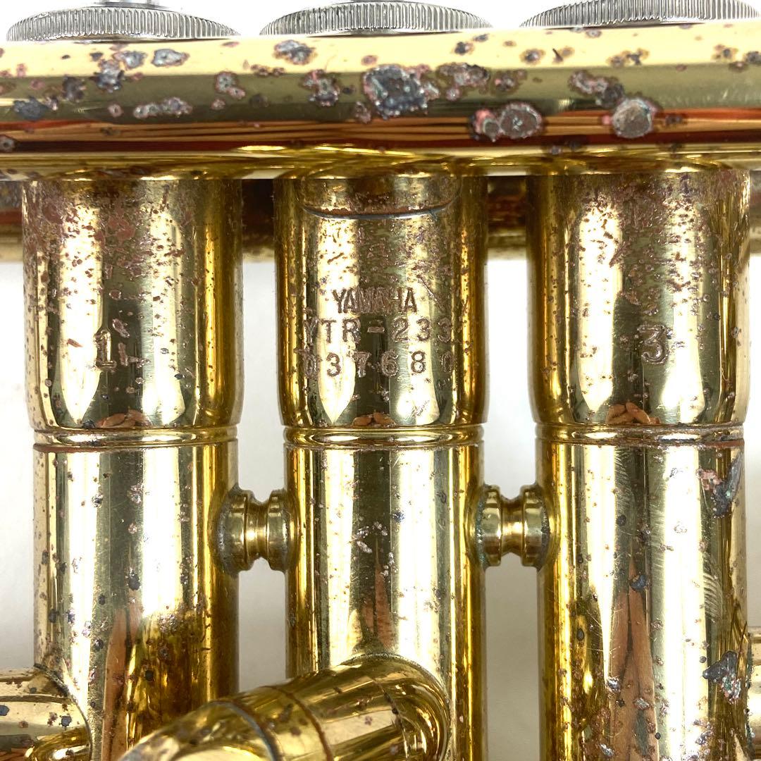 YAMAHA ヤマハ YTR-233 トランペット ゴールド ケース付き