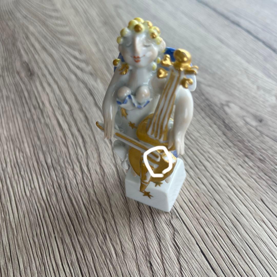 マイセン　ペーター・シュトラング 天使の楽隊　チェロ