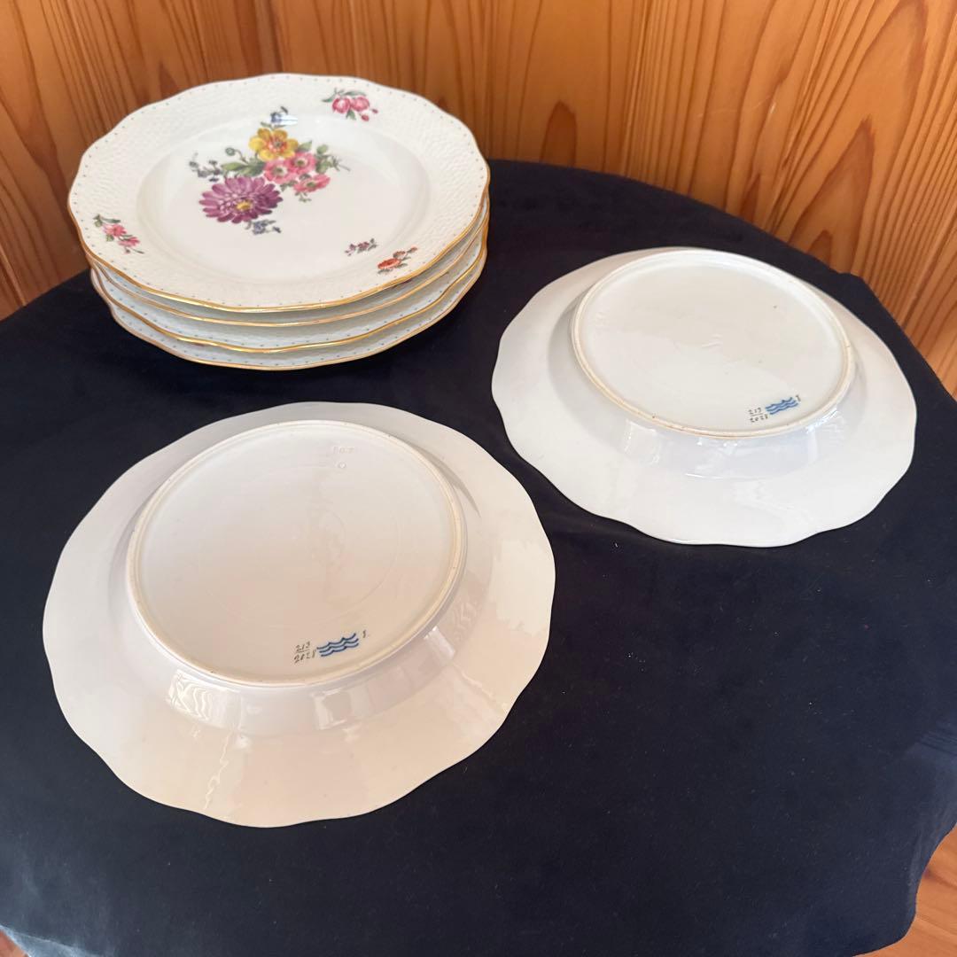   金彩花柄陶磁器 デイナープレートセット 廃盤