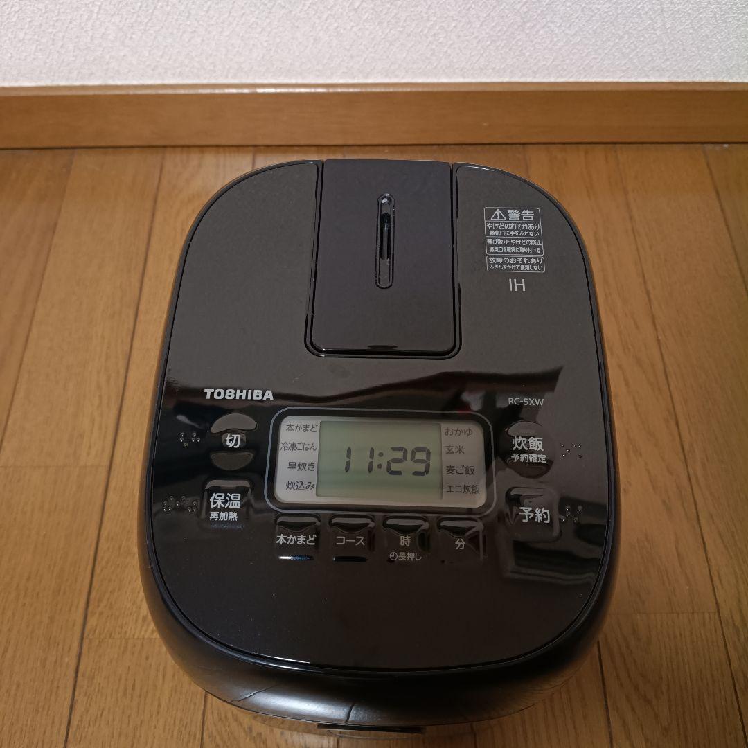 東芝　IHジャー炊飯器　RC-5XW　3合