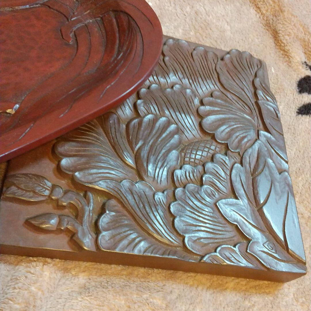 アンティーク  鎌倉彫り  ２品