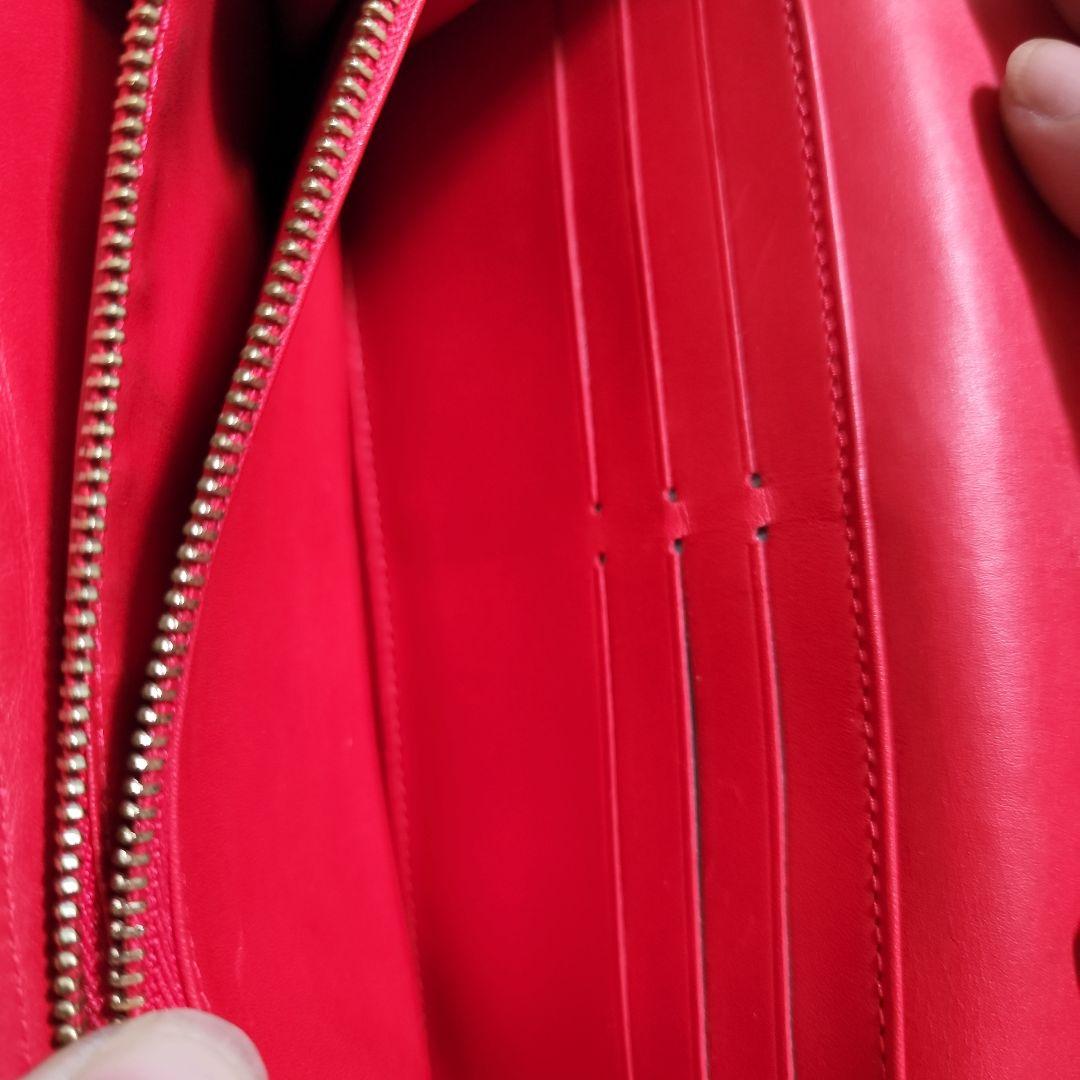 ルイヴィトン　財布　ポルトフォイユサラ　モノグラム　エナメル　レッド