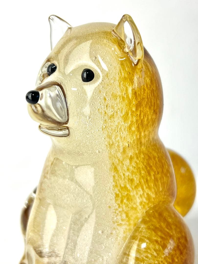 ガラス 犬 戌 柴犬 作家さん手作り