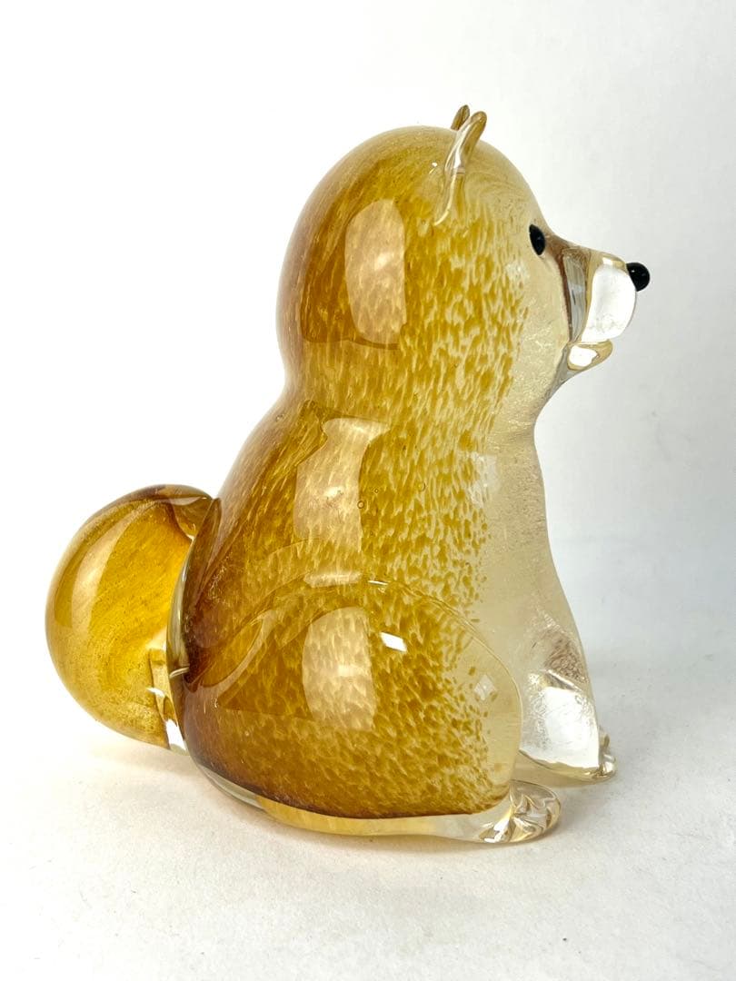 ガラス 犬 戌 柴犬 作家さん手作り