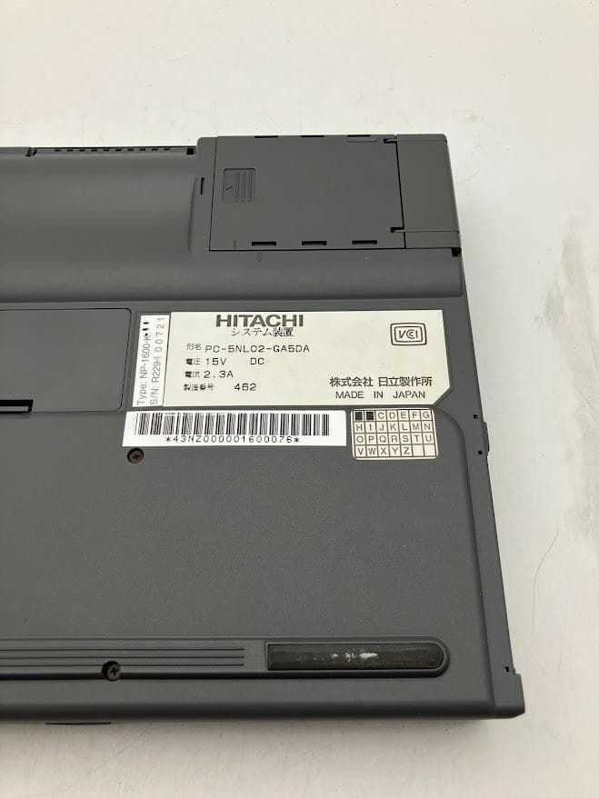 【ジャンク品】HITACHI 日立 　FLORA　ノートPC コンパクト