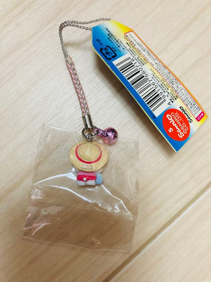 ２００６年　千葉限定 ご当地キティ しおひがり 根付 ハローキティ　キーホルダー