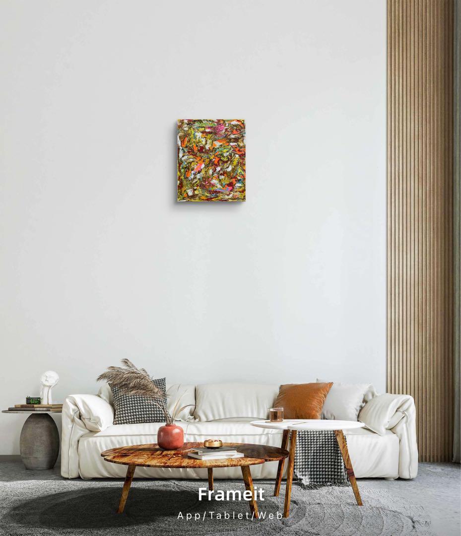 抽象油彩画 多色