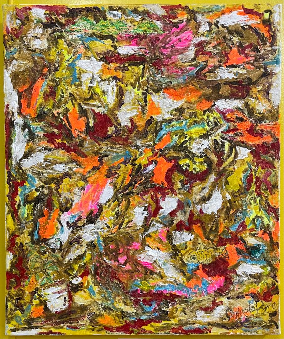 抽象油彩画 多色