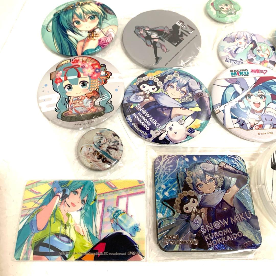 初音ミク　缶バッジ　グッズ　15点　まとめセット　特典や非売品込み