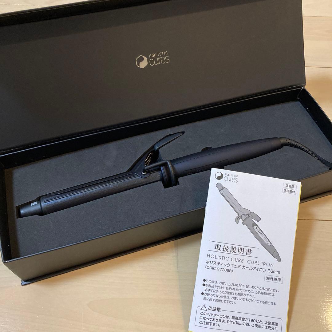 ホリスティックキュア　カールアイロン26mm　ブラック