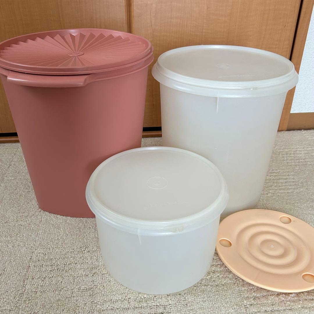 Tupperwareタッパーウェア　大きな3点セット　（中古）