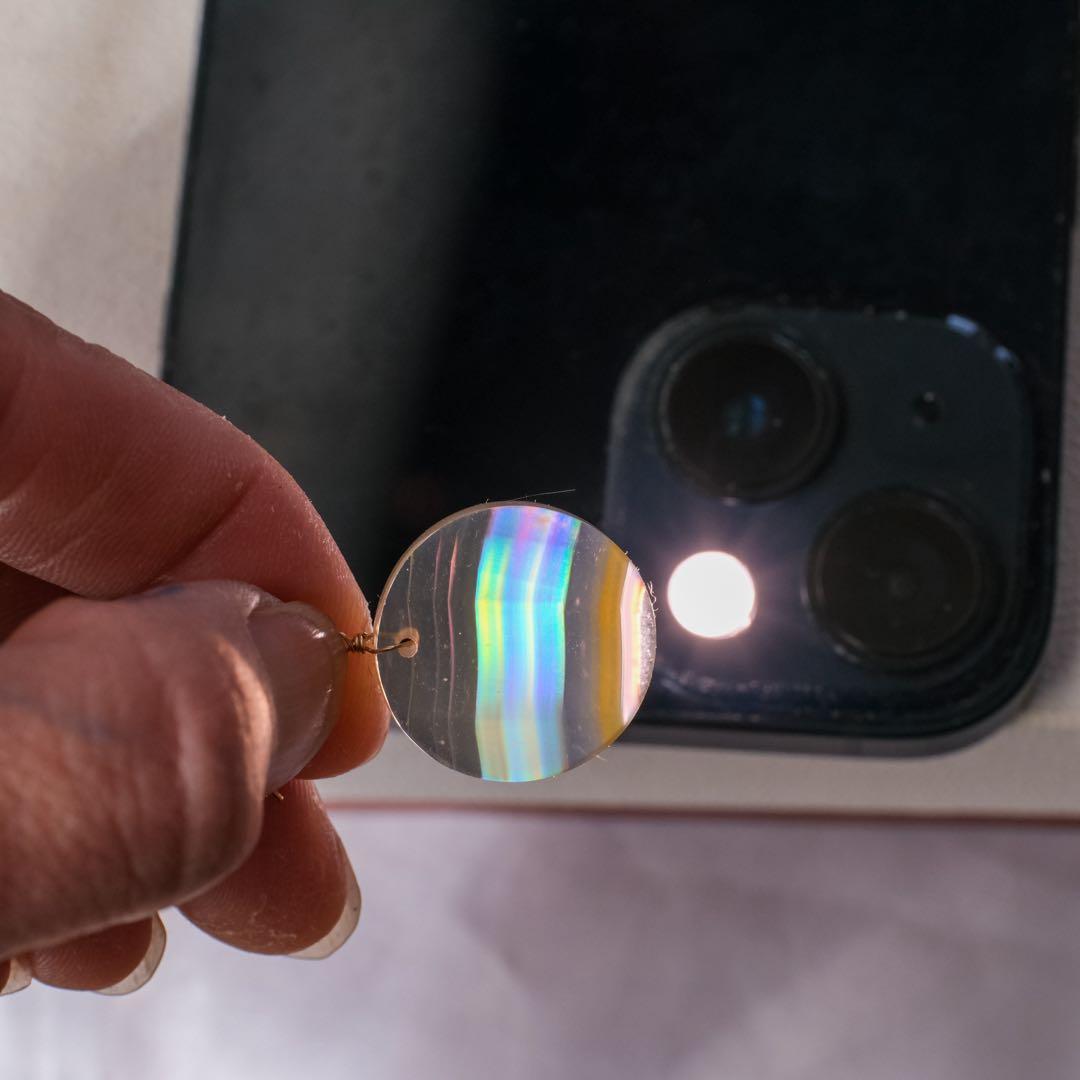 おともさん ♦︎14kgfアイリスアゲートラウンドピアス