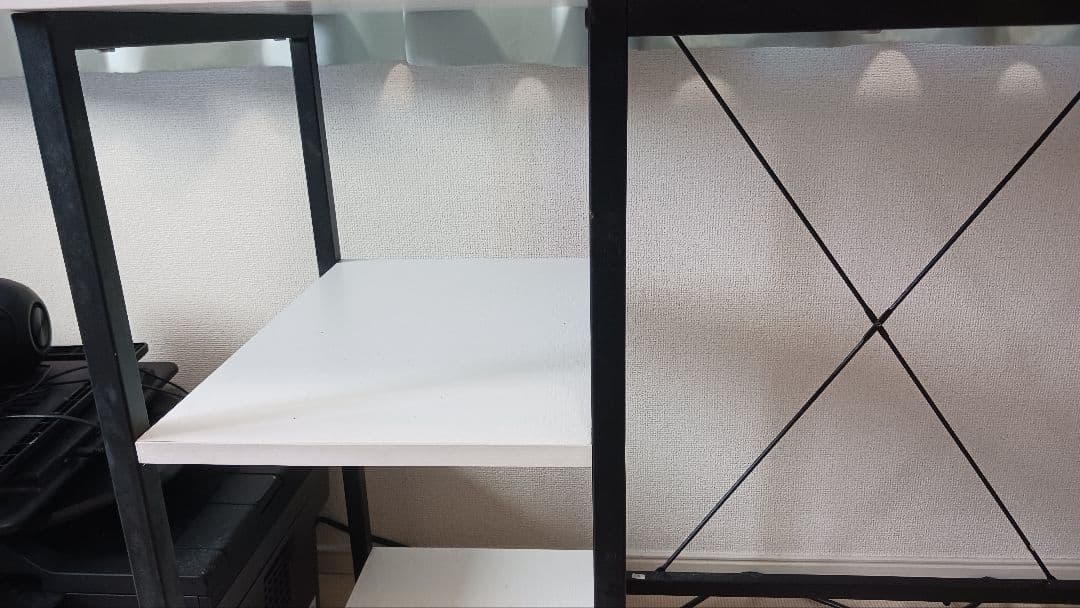 L字　パソコン　ゲーミング　デスク　棚付き　組立　机　説明書無し