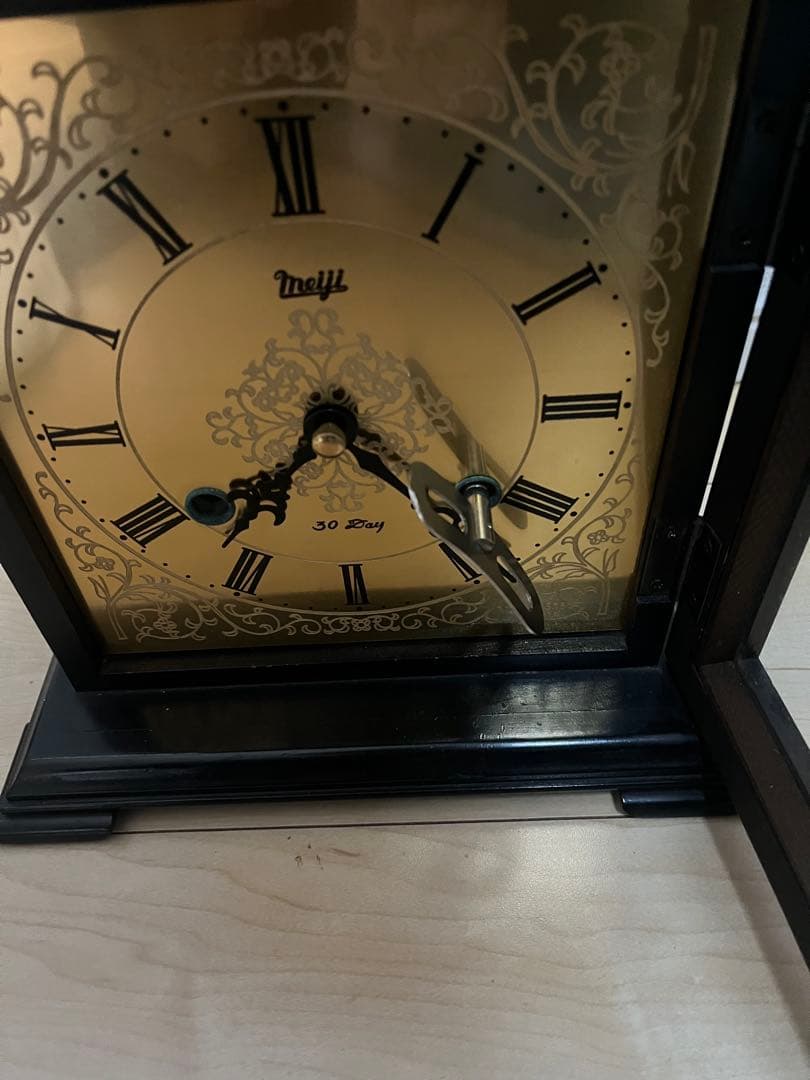 動作品 meiji 明治 30days 置時計 30日巻き 寄贈品