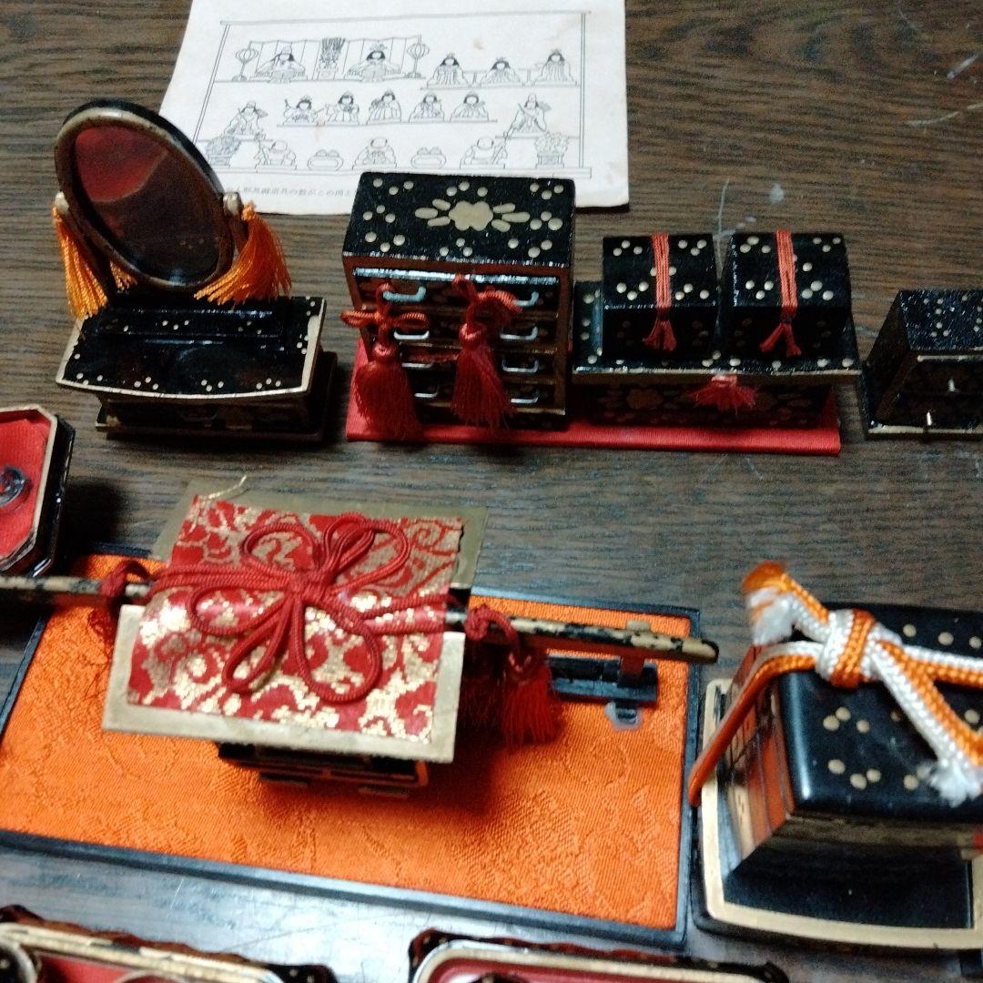 ひな祭りの飾りセット　木目込み　小型