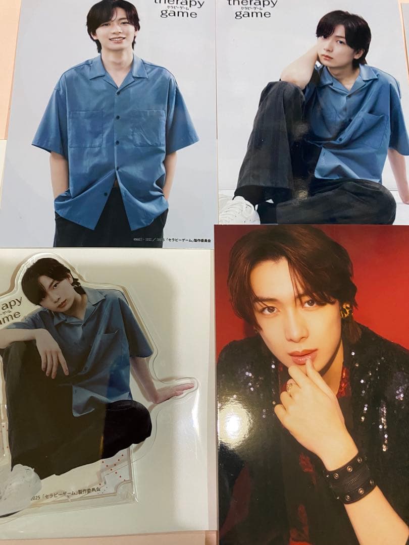 龍宮城　冨田侑暉　セラピーゲーム　アクリルスタンド、あっかんべ　写真グッズセット