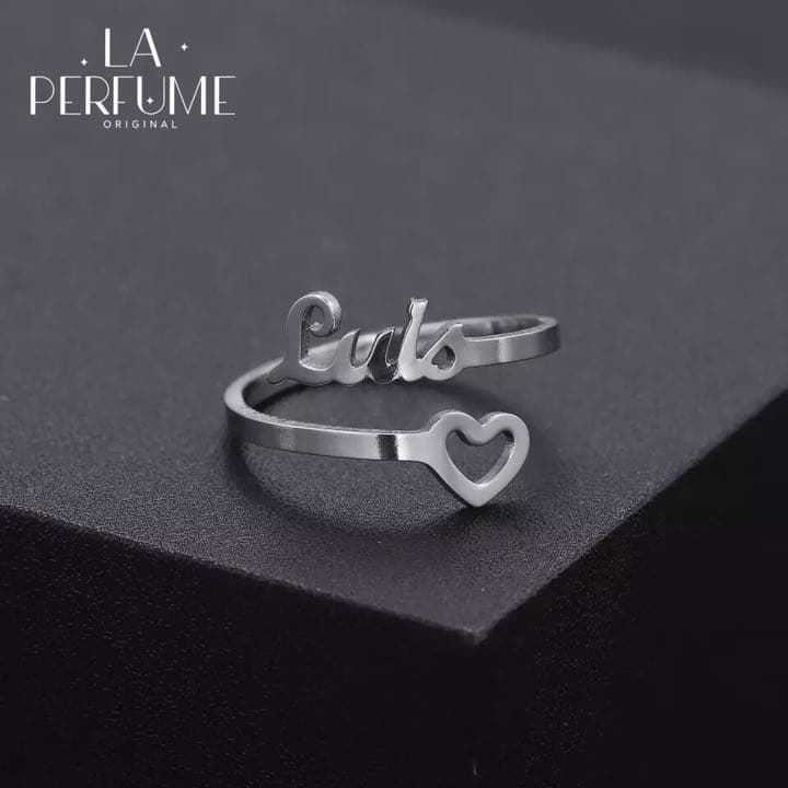 名入れ♡中抜きハート♡カスタムリング✨イニシャル♡シンプル✨オリジナル✨手作り