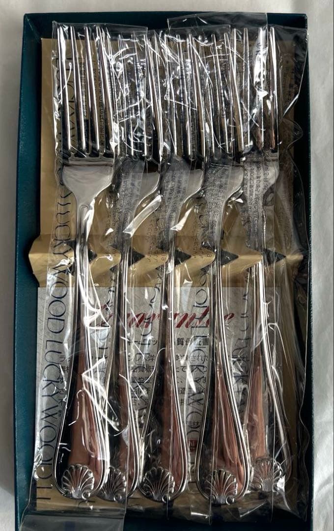 LUCKY WOOD カトラリーセット 18-8 ステンレス 未使用保管品