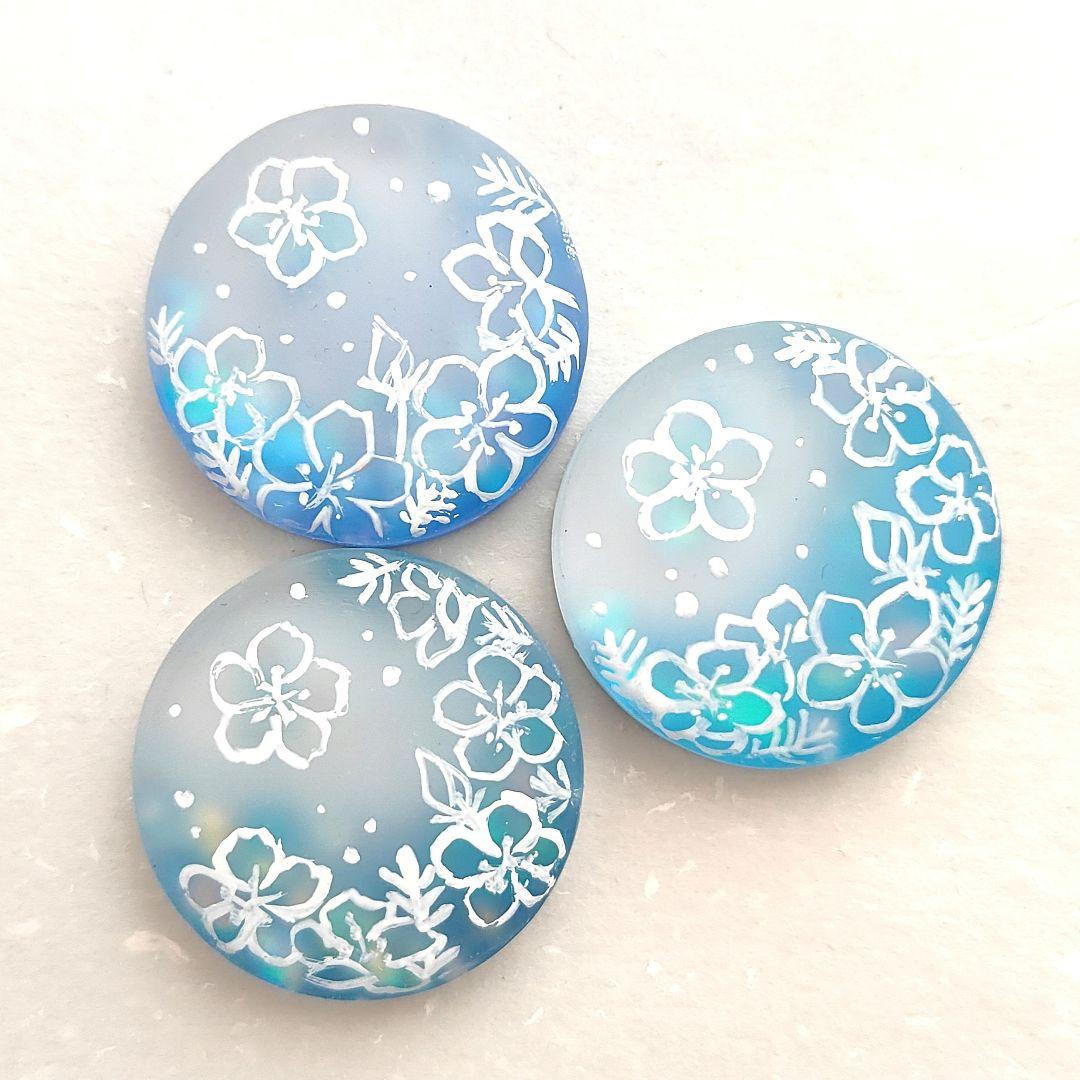 【783】ハンドメイド　レジン　ヘアゴム　ポニーフック