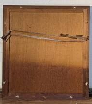 【真作】絵画　淡彩水墨画（色紙）　春景山水図　和の情景を描く　W90