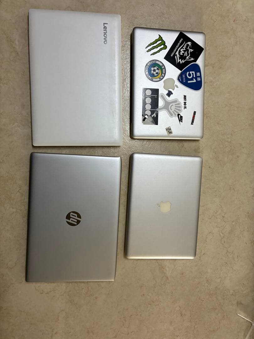 ノートPC 4台まとめ売り ジャンク Lenovo HP MacBook Air