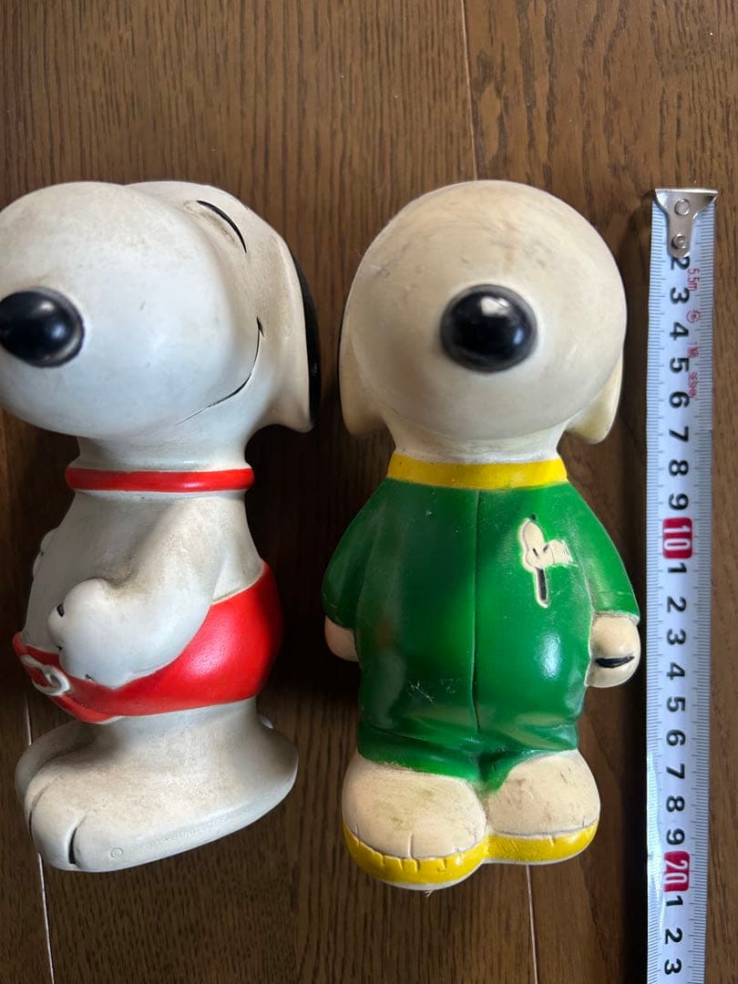 スヌーピー フィギュア 貯金箱2体セット