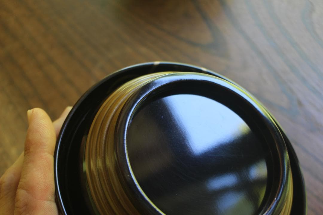 時代逸品！風情ある塗分け太糸目に極上桐唐草蒔絵のお椀2点（検輪島塗雑煮椀煮物椀