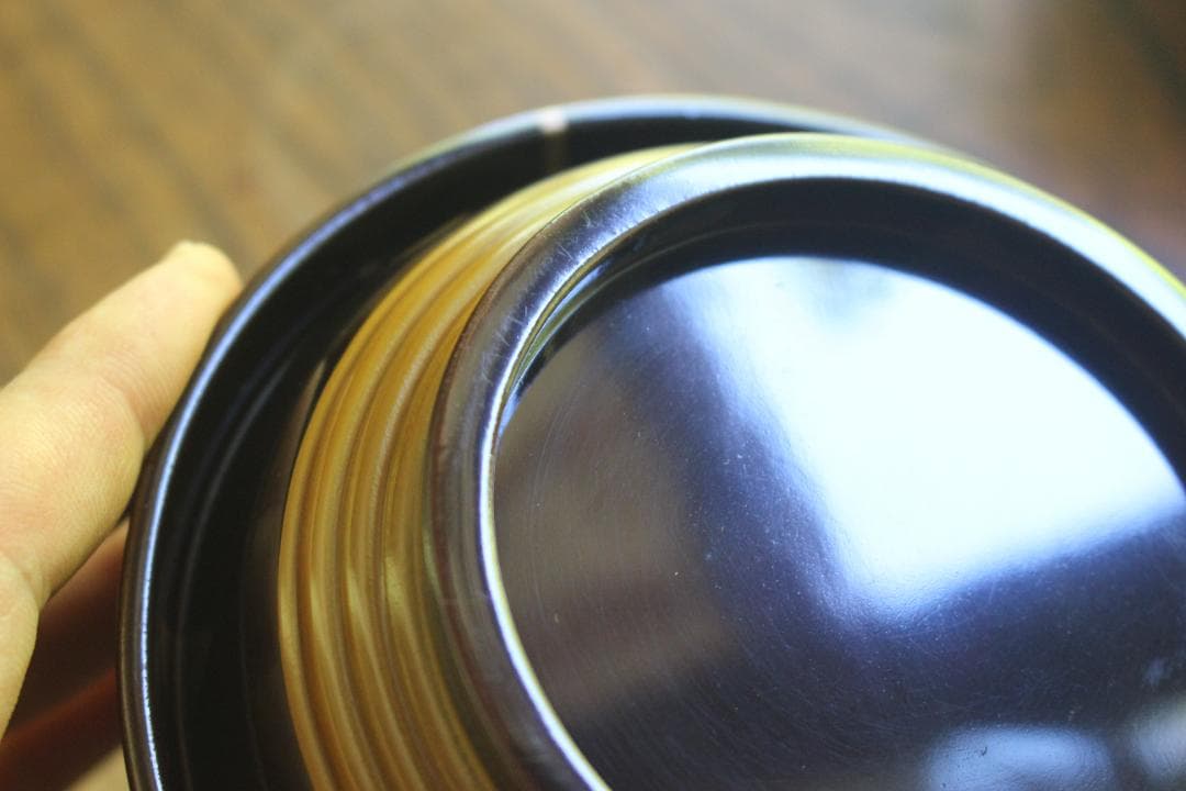 時代逸品！風情ある塗分け太糸目に極上桐唐草蒔絵のお椀2点（検輪島塗雑煮椀煮物椀