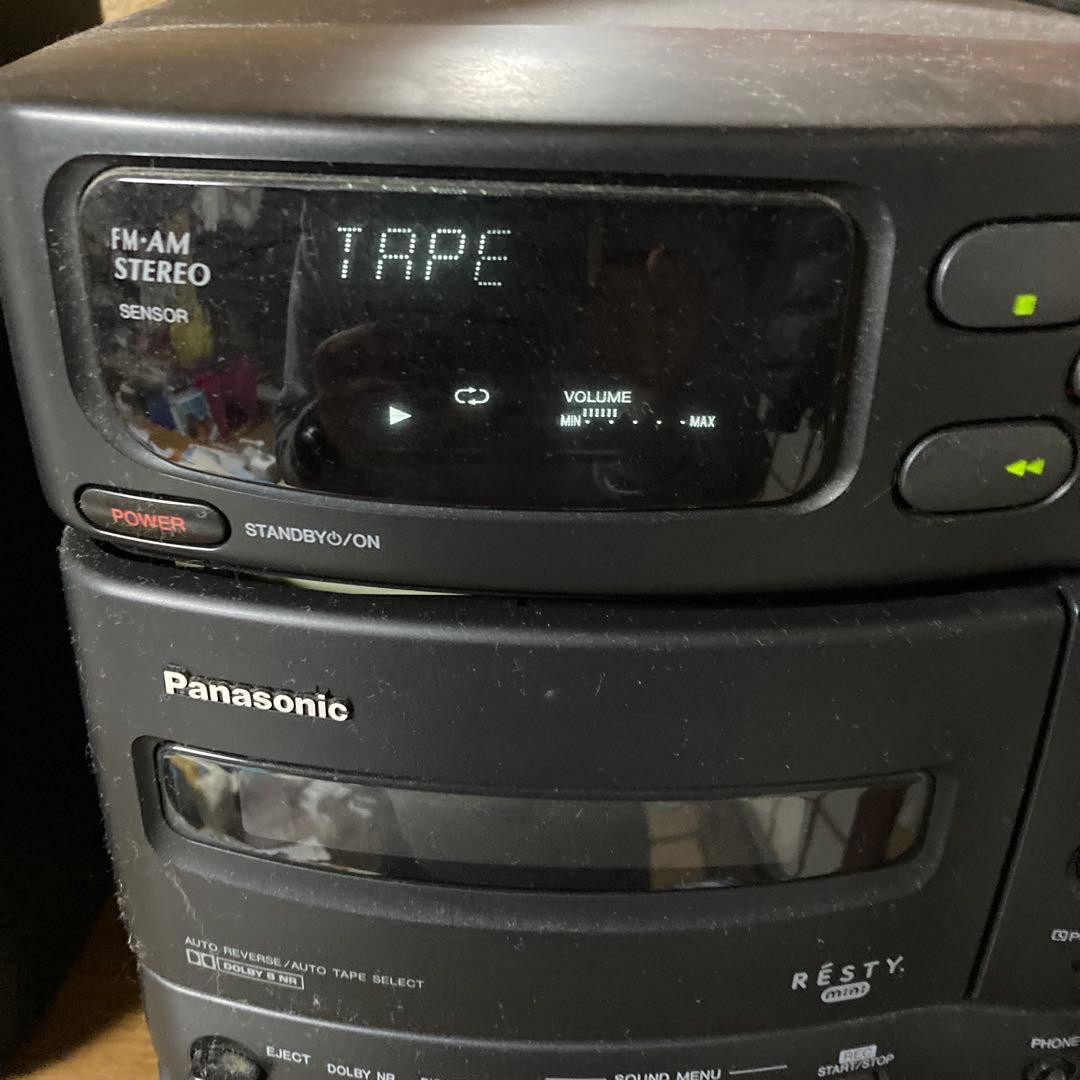 中古品Panasonic ミニコンポ カセットテープ CDプレーヤー ジャンク品
