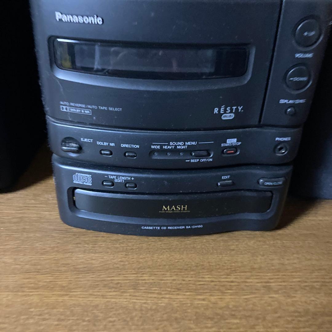 中古品Panasonic ミニコンポ カセットテープ CDプレーヤー ジャンク品