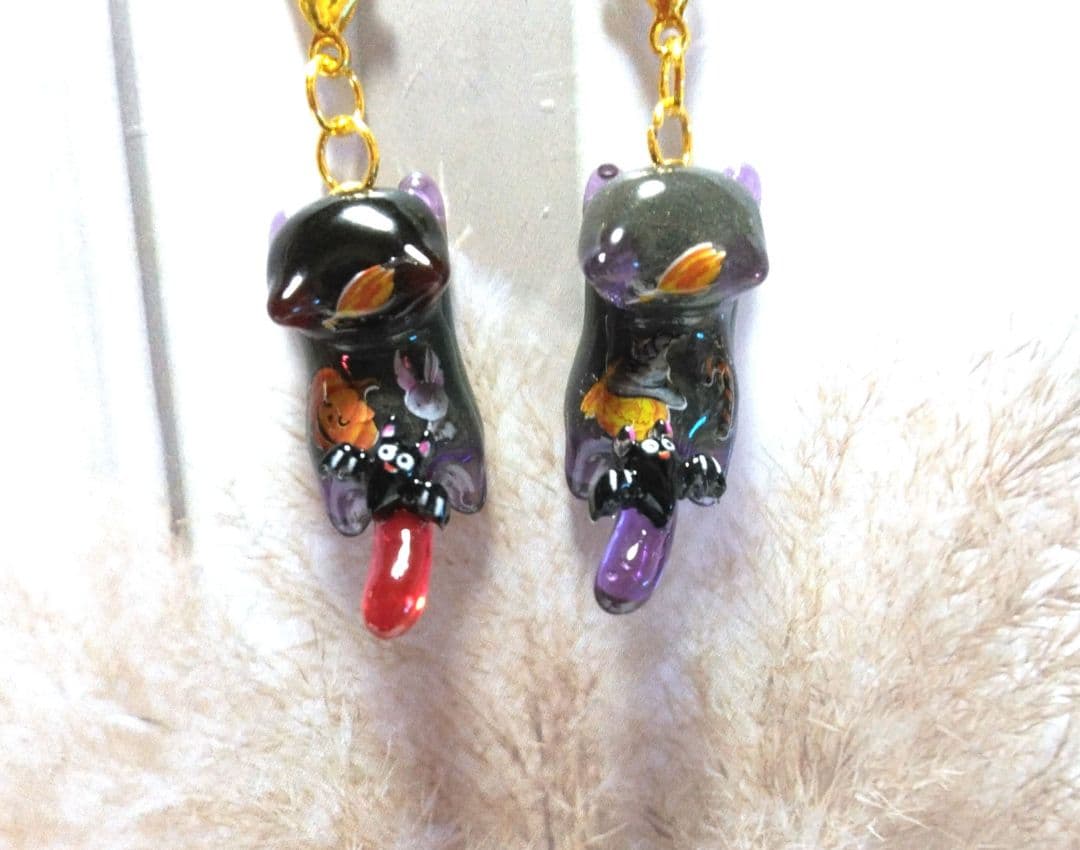 おまとめ中　　　　　　　　　　　　　ジャンピング猫　ハロウィンチャーム