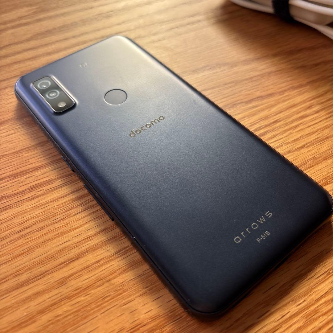 docomo arrows F-51A ネイビー 本体 充電器付き