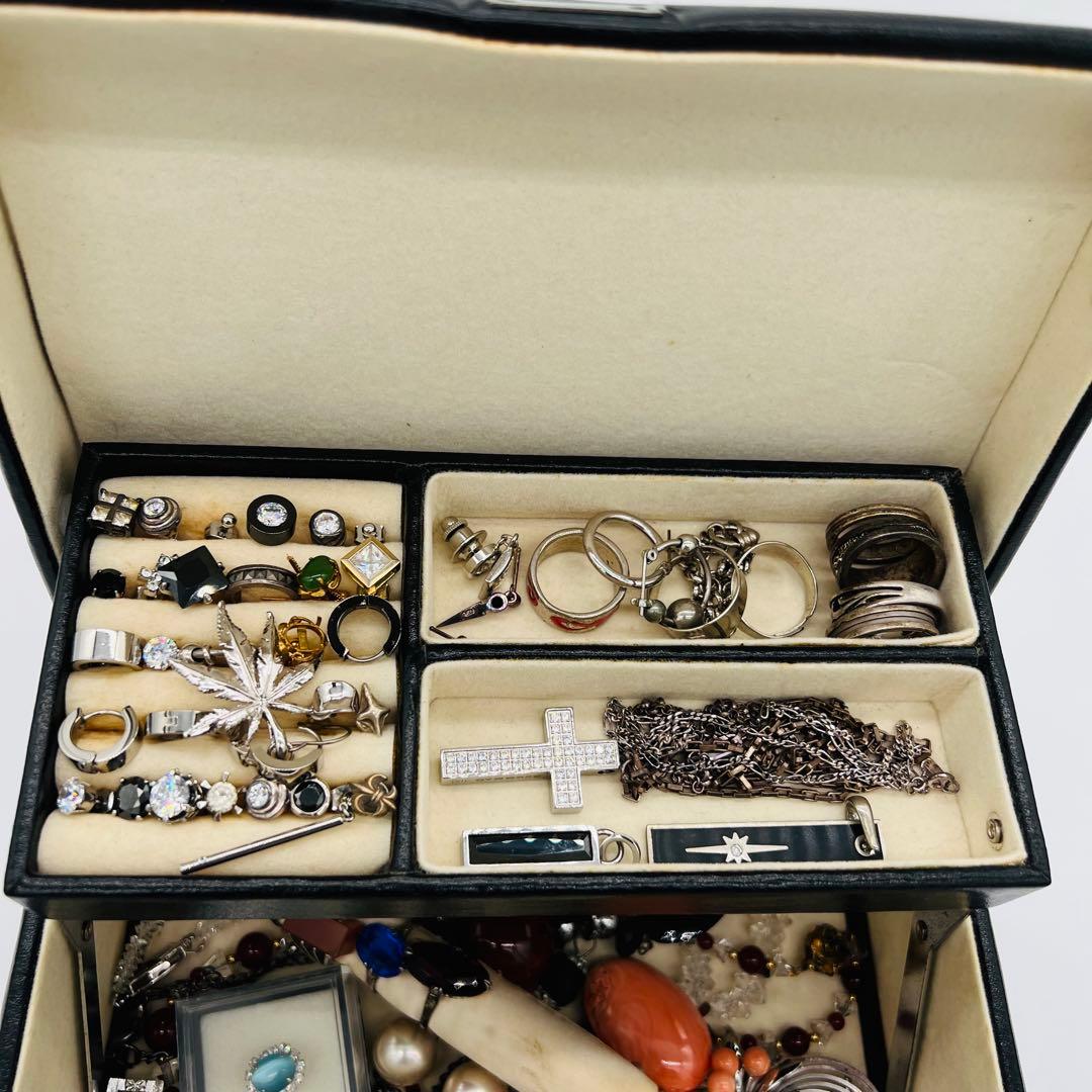 イミテーションアクセ まとめピアス ネックレス リング925刻印pt900ピアス