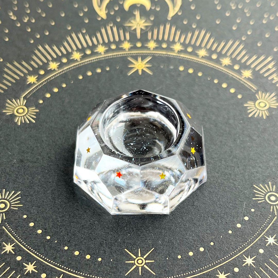 【ハンドメイド】135.137.宇宙玉チャーム　25mm 宇宙玉専用台座２個