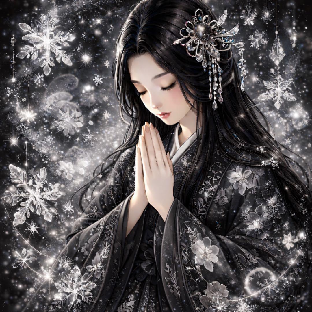 九つの光を纏う -漆黒の守護- 【天響巫】最強厄除け・縁結び 推し活ブレスレット