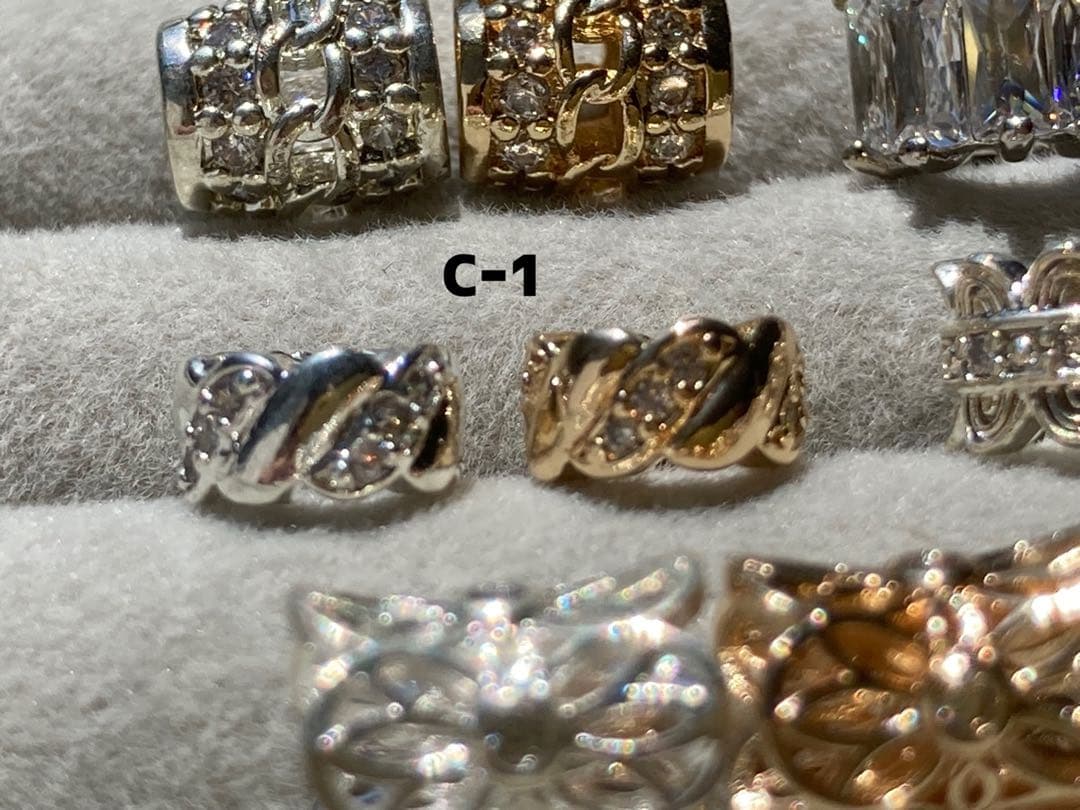 ロンデル　パーツ　シルバー　ゴールド　ハンドメイド　ばら売り