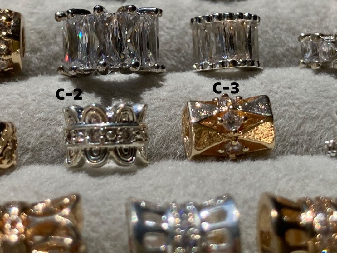 ロンデル　パーツ　シルバー　ゴールド　ハンドメイド　ばら売り