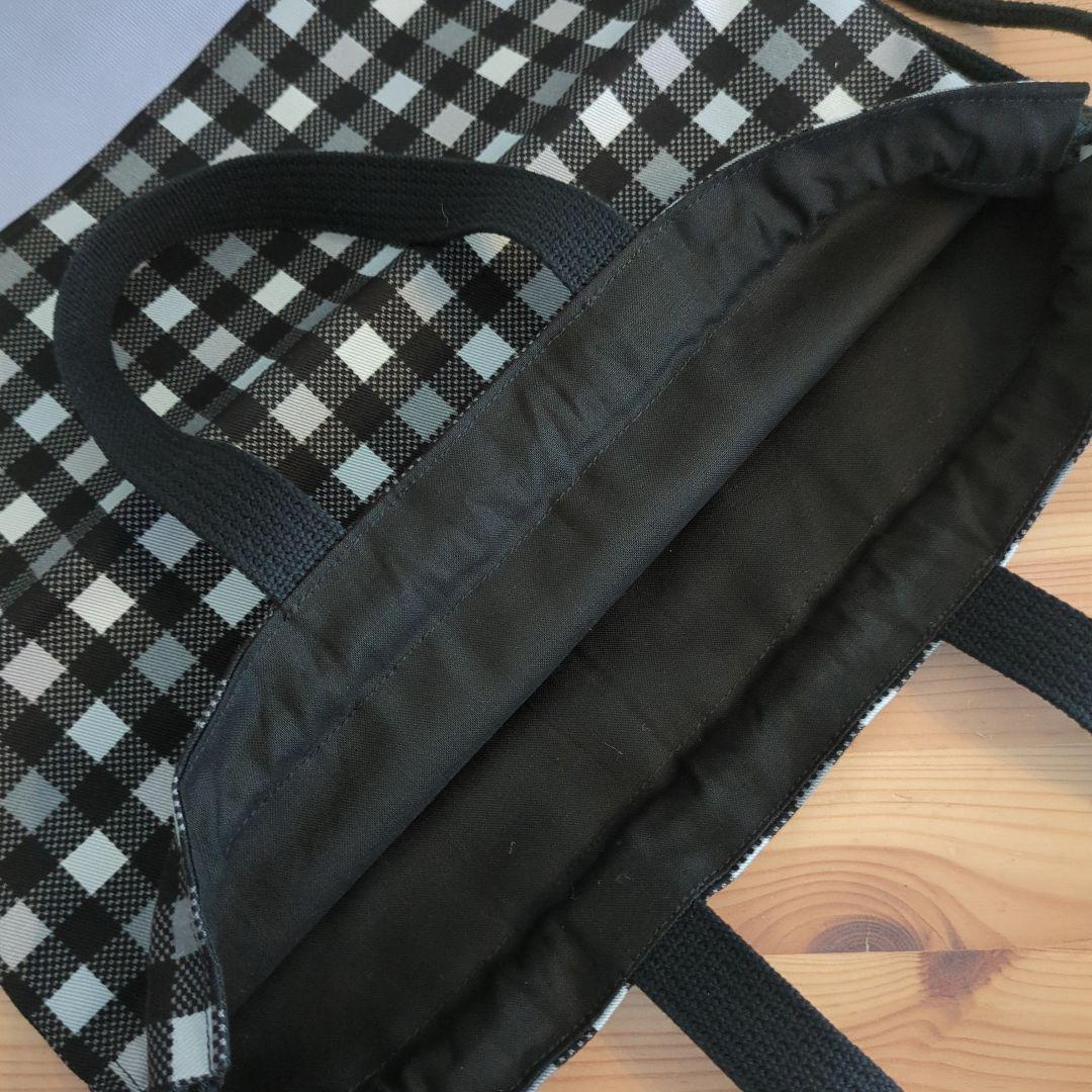 帆布使用　チェック×水色レッスンバッグ女の子男の子入園準備3点セットナップサック