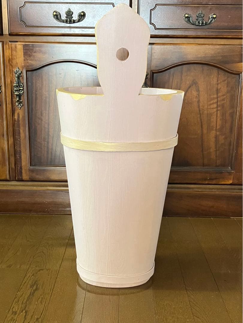 【トールペイント作品】アンブレラスタンド　傘立て　帆船　花柄