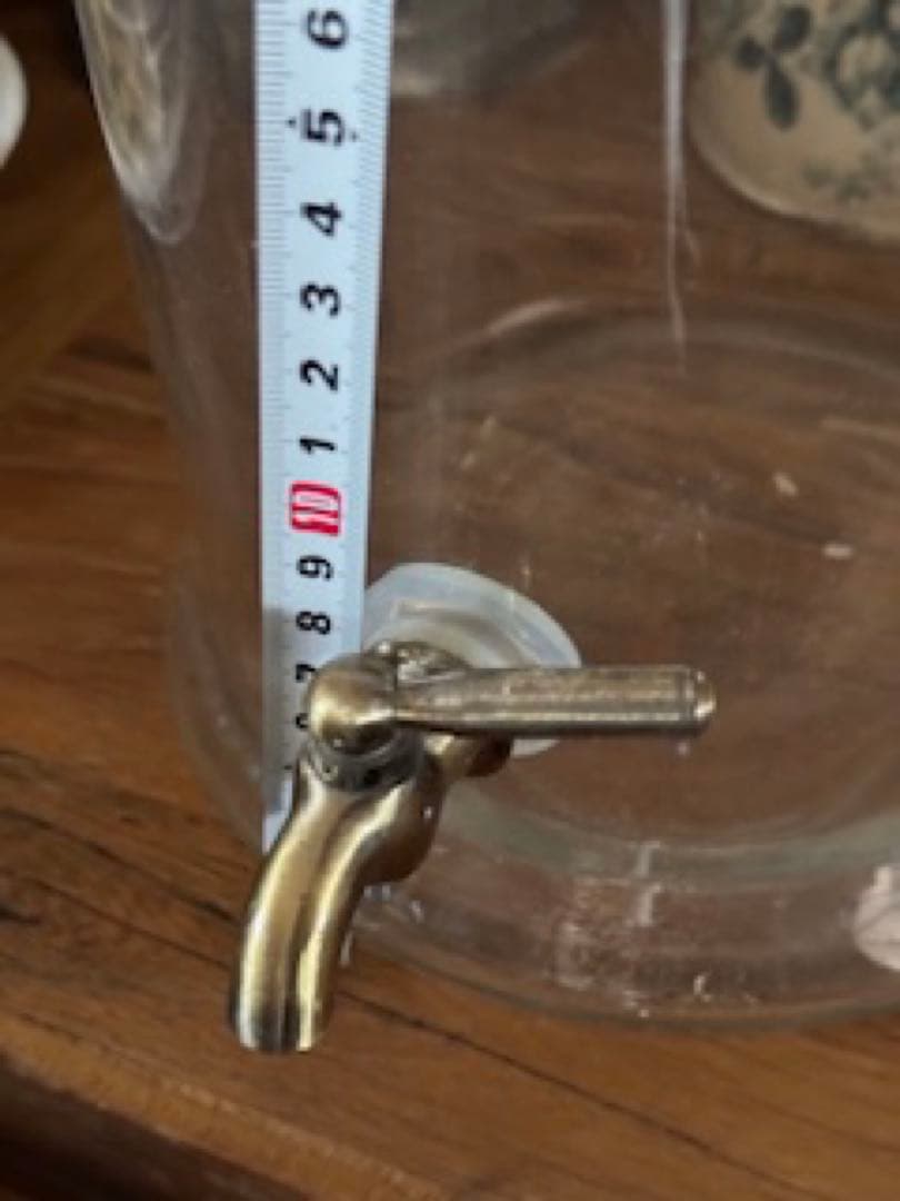 *️⃣プロフ必読❗️usd品 冷水クーラー ガラス 真鍮 ジュース 花瓶 鉢 水槽