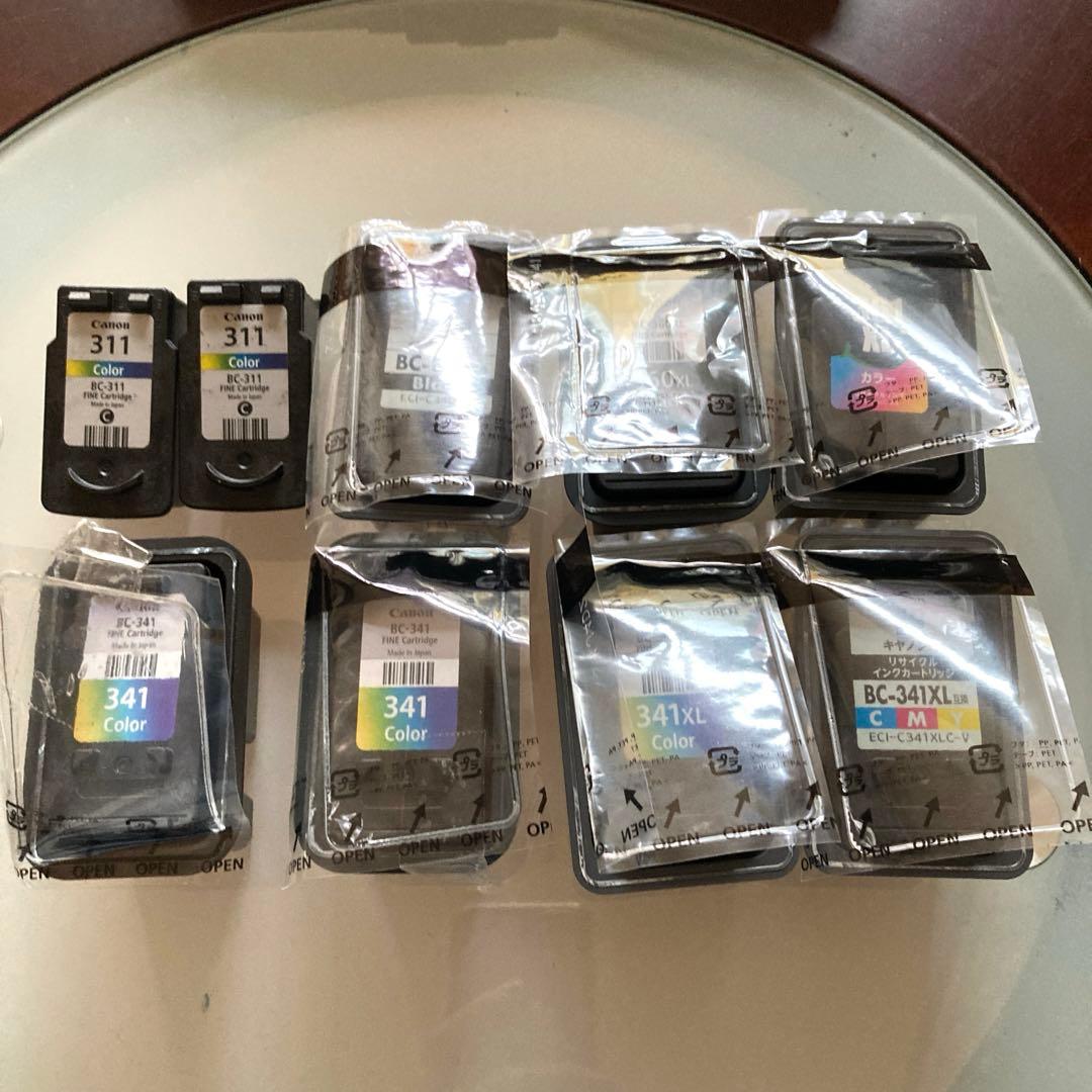 【使用済み】キヤノン　Canonインクカートリッジ　9個