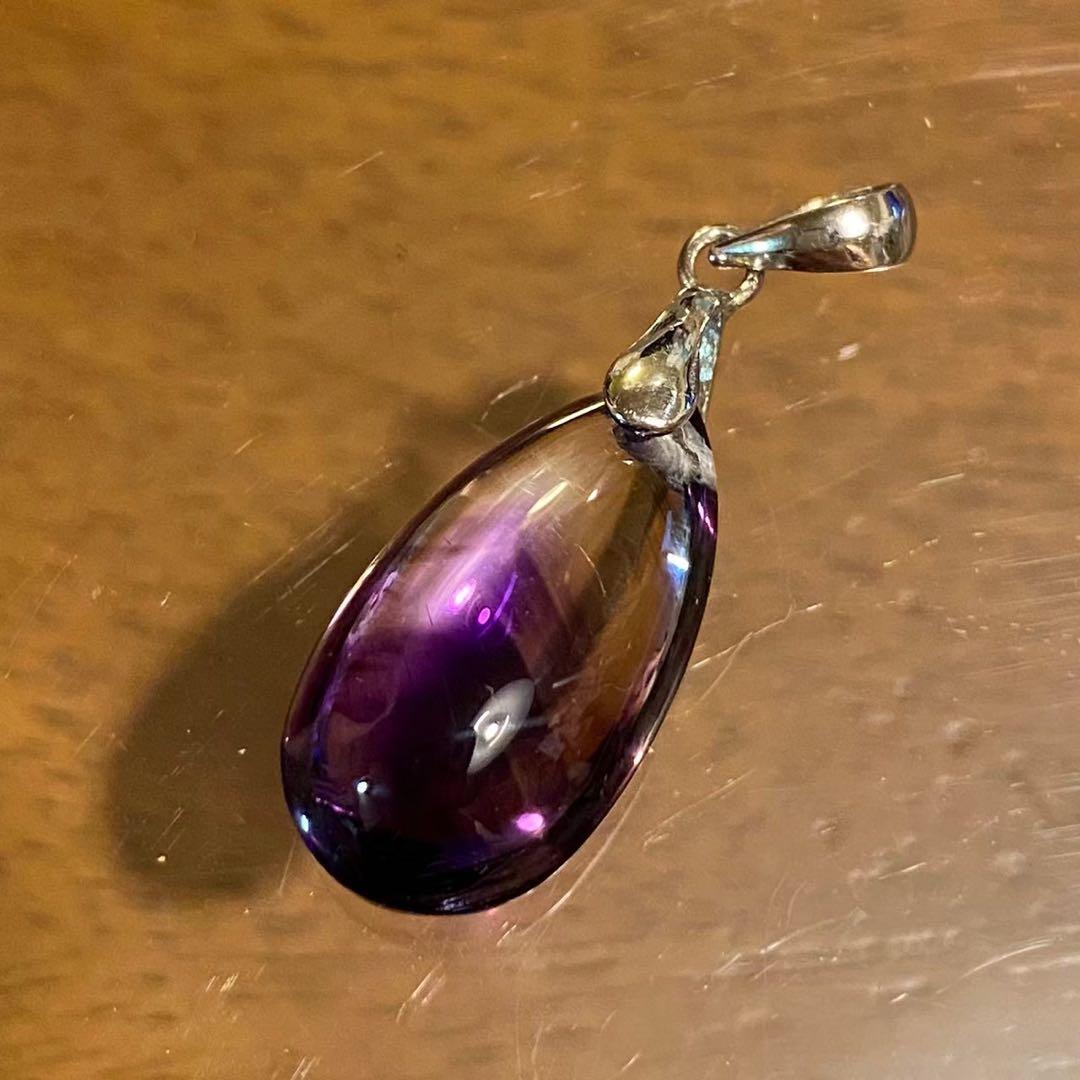シルバー925 高品質　エレスチャルアメジスト　ファントム　ペンダントトップ