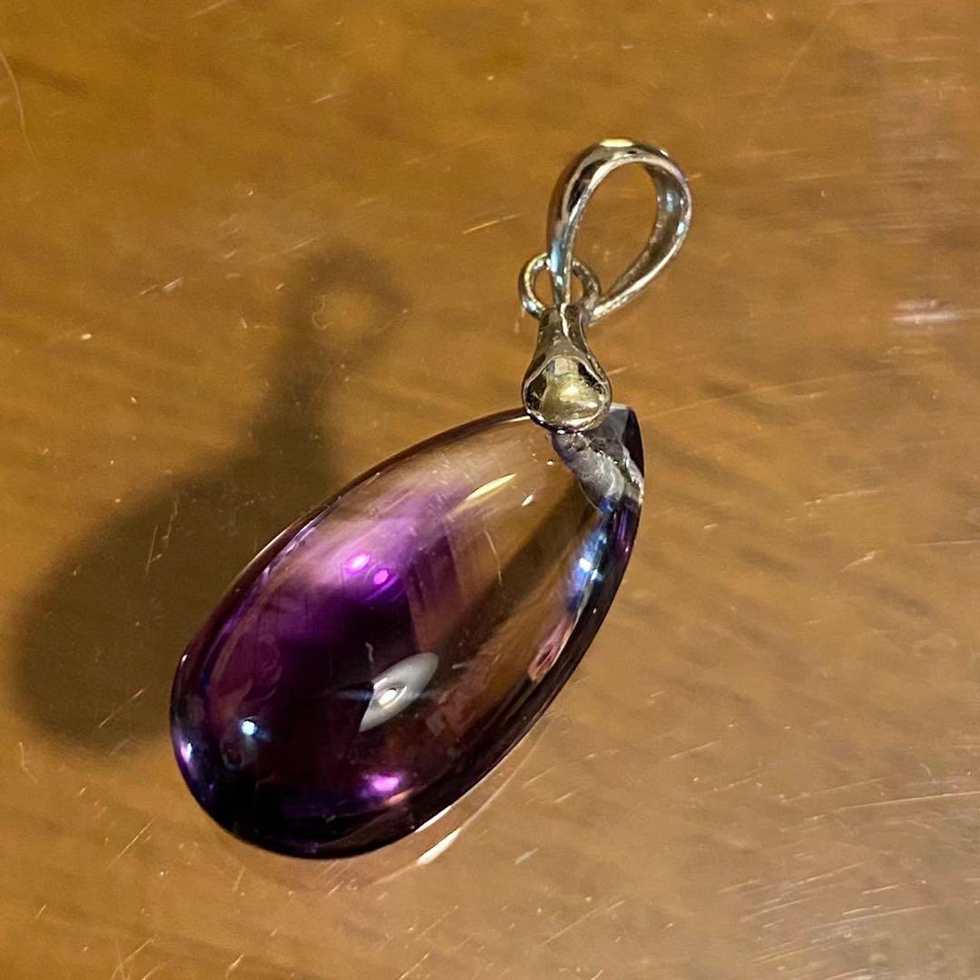 シルバー925 高品質　エレスチャルアメジスト　ファントム　ペンダントトップ
