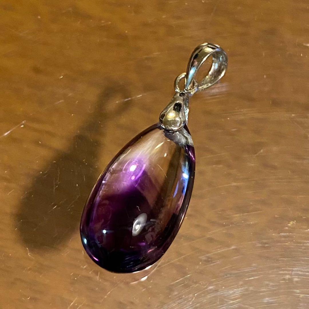 シルバー925 高品質　エレスチャルアメジスト　ファントム　ペンダントトップ