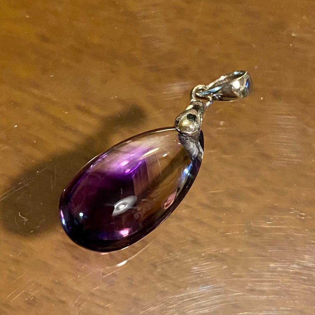 シルバー925 高品質　エレスチャルアメジスト　ファントム　ペンダントトップ